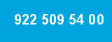 922 509 54 00